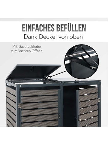 MCW 2er-/4er-Mülltonnenverkleidung K14, Anthrazit
