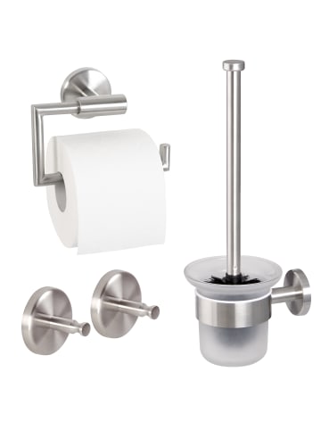 bremermann Badezimmer Zubehör-Set PIAZZA 3tlg. ca. 14,5 x 35 x 11,5 cm (B/H/T)