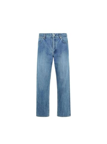 Jil Sander Blau Baumwolle Straight-Leg Jeans