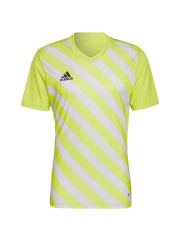 adidas Performance Fußballtrikot Entrada 22 GFX in neongelb / weiß