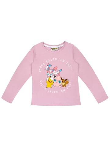 Pokémon Pokemon Langarmshirt Pullover in rosa