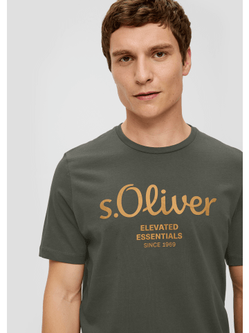 s.Oliver T-Shirt kurzarm in Olive