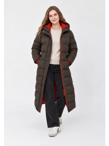 Derbe Wintermantel Interholm in coffee bean/high risk red
