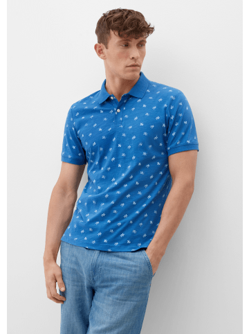 s.Oliver Polo-Shirt kurzarm in Blau