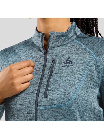 Odlo Mid layer 1/2 zip TENCIA in Rauchblau3495