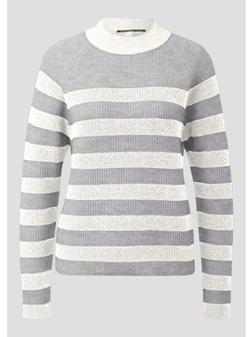 QS Strickpullover in 94G0_grau meliert