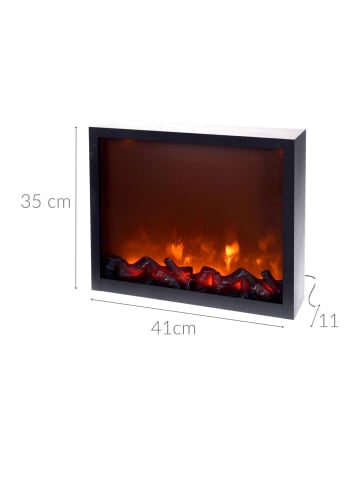 Home&Styling Collection Elektrischer Kamin in schwarz