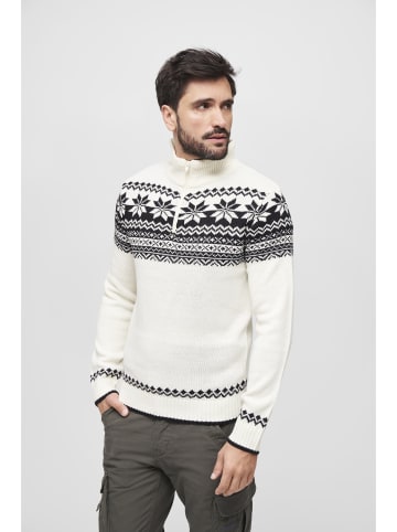 Brandit Turtle Neck Jumper in white