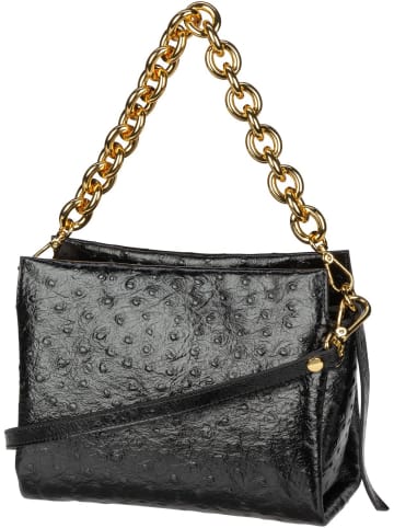 COCCINELLE Handtasche Boheme Shiny Ostrich 5801 in Nero