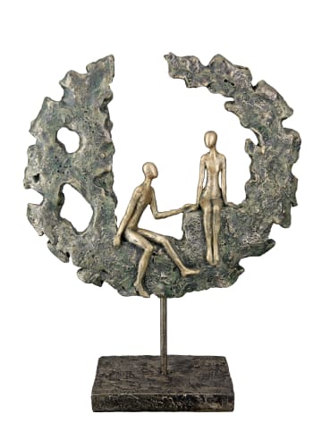 GMD Living Polyskulptur "Hold your hand" in Gold / Grün