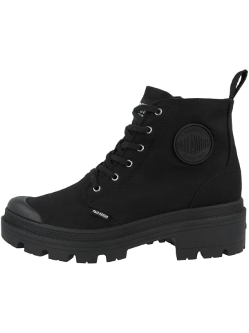 Palladium Schnürboots Pallabase Twill in schwarz