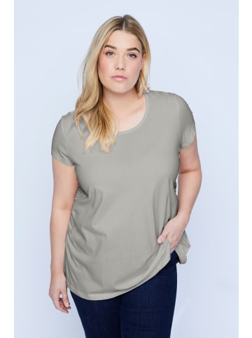 Ulla Popken Shirt in grau melange