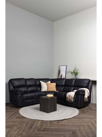 ebuy24 Ecksofa Saranda Schwarz 338 x 99 cm
