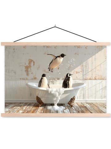 MuchoWow Poster mit Leiste Pinguine (BxH)