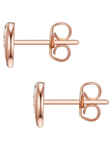 Rafaela Donata Ohrstecker Herz Sterling Silber Zirkonia in roségold