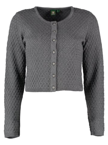 OS-Trachten Strickjacke Quivun in anthrazit