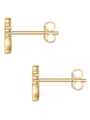 Glanzstücke München Ohrringe Engel aus Sterling Silber mit Lab Grown Diamond in gelbgold