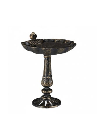 relaxdays Vogeltränke Antik in Bronze