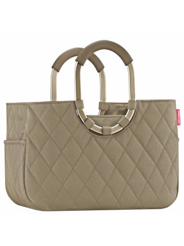 Reisenthel loopshopper M / Shopper 40 cm (summerstripes coffee) in frame rhombus olive