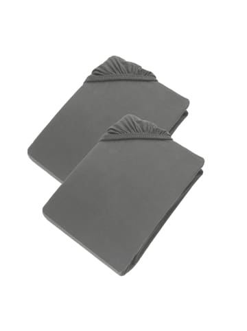 ESPRIT Spannbettlaken PREMIUM in Anthrazit