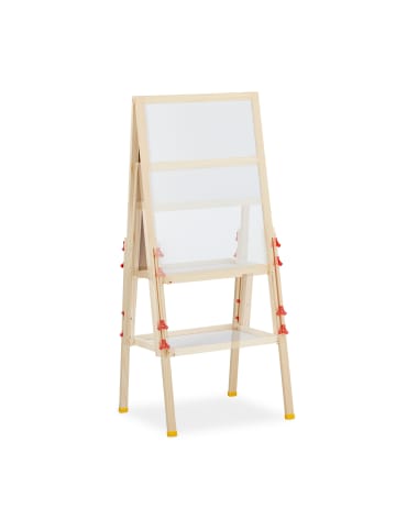 relaxdays Standtafel Whiteboard - (B)45 x (H)81 - 104 x (T)42 cm