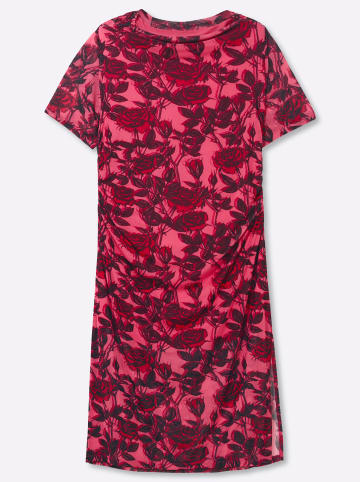 sheego by Joe Browns Jersey-Kleid in rosenquarz-burgund-gemustert