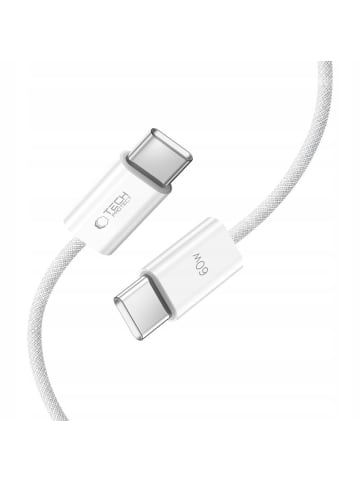 TechProtect UltraBoost USB-C Kabel 60W PD 1 m Weiß