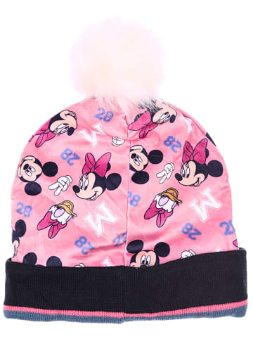 Disney Minnie Mouse Set Mütze & Handschuhe Disney Minnie Mouse in Rosa-Dunkelblau