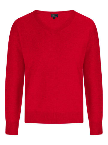 CASH-MERE.CH V-Ausschnitt Pullover in Rot