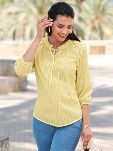Sieh an! Bluse in zitrone