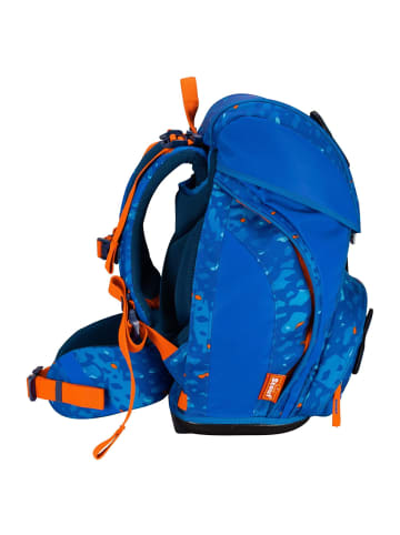 Scout Alpha Exklusiv Superflash - Schulranzen Set 4tlg. (Blue Dino) in Blue Dino