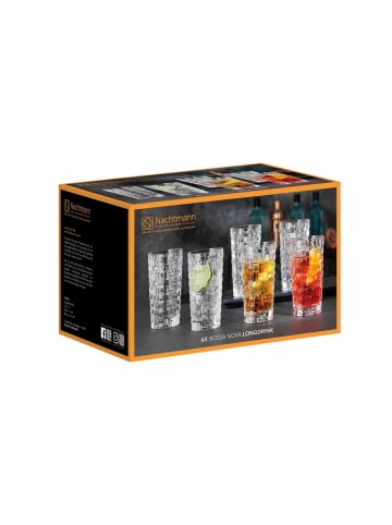 Nachtmann 6er Set Longdrinkgläser Bossa Nova 395 ml transparent in transparent