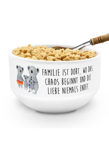 Mr. & Mrs. Panda schälchen Koala Familie mit Spruch in Weiß
