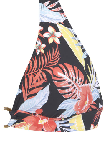 s.Oliver Triangel-Bikini-Top in schwarz-bedruckt