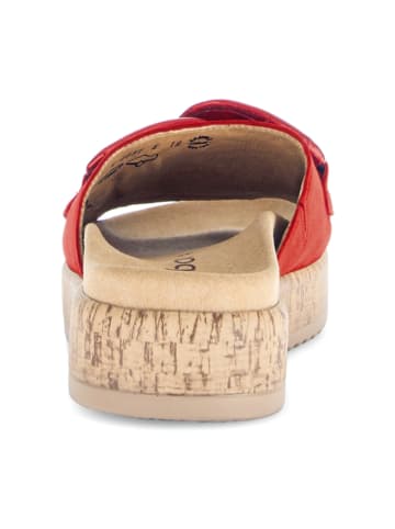 Gabor Plateau Pantoletten in Rot