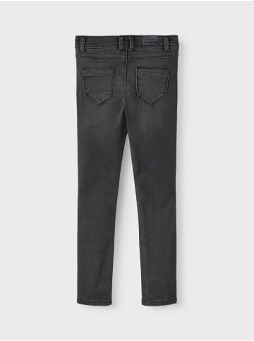 name it Jeanshose slim fit in black denim