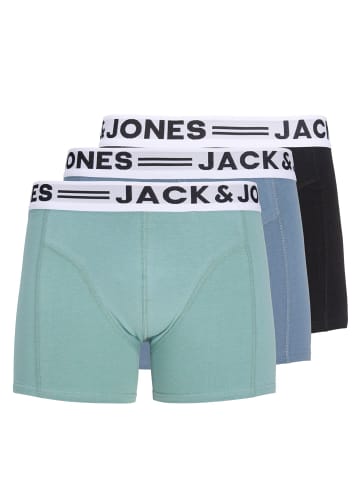 Jack & Jones 3er-Pack Trunks in Mineral Blue