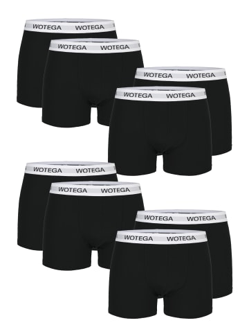 WOTEGA 8er-Set: Boxershorts Joe in Schwarz