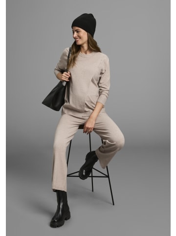 neun 9 monate Umstandshose in beige meliert