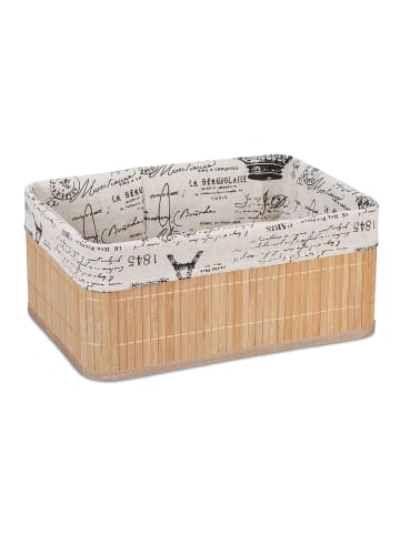 relaxdays 3 x Aufbewahrungskorb in Natur - (B)38 x (H)16,5 x (T)28,5 cm