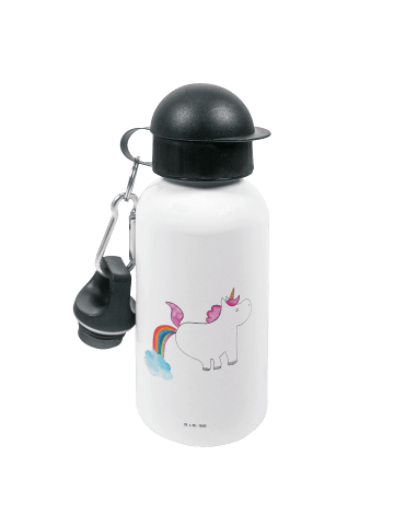 Mr. & Mrs. Panda Kindertrinkflasche Einhorn Pupsen ohne Spruch in Weiß