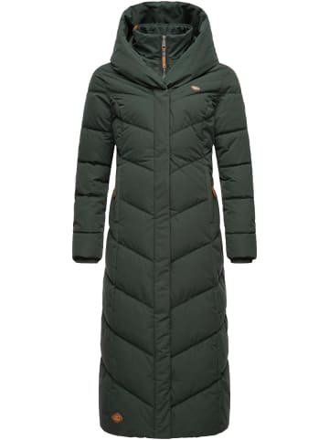 ragwear Steppmantel Natalka Extralong in Dark Green