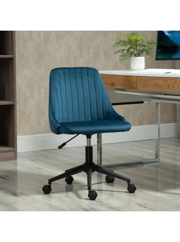 Vinsetto Bürostuhl-50B x 58T x 77-87H cm-Blau