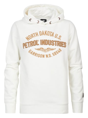 Petrol Industries Hoodie mit Aufdruck Schaumburg in Weiß