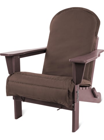 Aspero Aspero Gartenstuhl Adirondack mit Auflage in Bordeaux