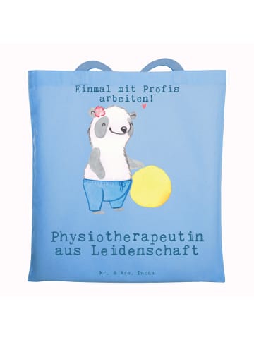 Mr. & Mrs. Panda Henkeltasche Physiotherapeutin Leidenschaft mit... in Sky Blue