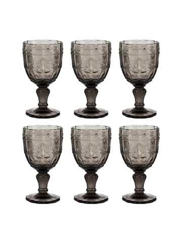 Butlers Weinglas VICTORIAN 6er-Set in Grau
