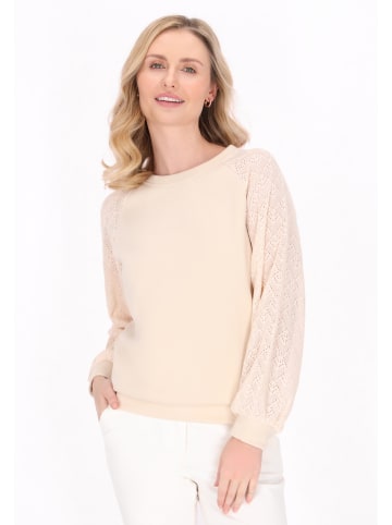 Usha Women Sweatshirt in Beige Grey