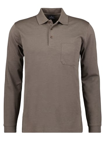 Ragman Poloshirt Langarm in Sand