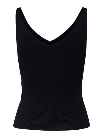 JACQUELINE de YONG Tank Top Oberteil JDYNANNA Shirt Pullover V-neck Ausschnitt in Schwarz